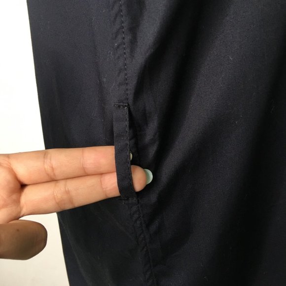 Prospective Flow Women's Black Short Sleeve Button Down Shirt Dress Size Small - Picture 10 of 16